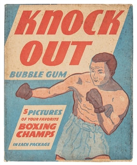 Scarce 1948 Leaf Boxing Five-Cent Display Box Lid 